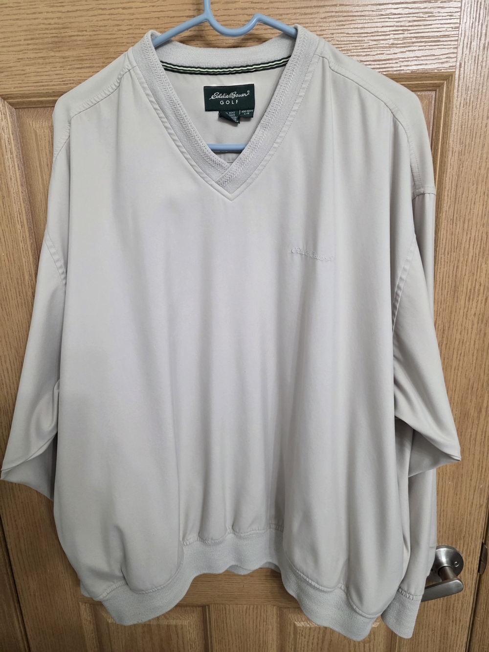 Eddie Bauer Khaki Men’s V-Neck Golf Pullover